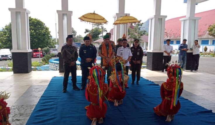 Dandim 0409 RL Kunjungan Kerja di Lebong, Disambut Langsung Oleh Bupati