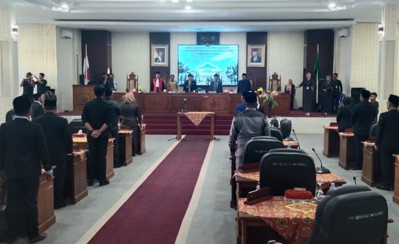 DPRD Lebong Gelar Rapat Paripurna PAW Waka II