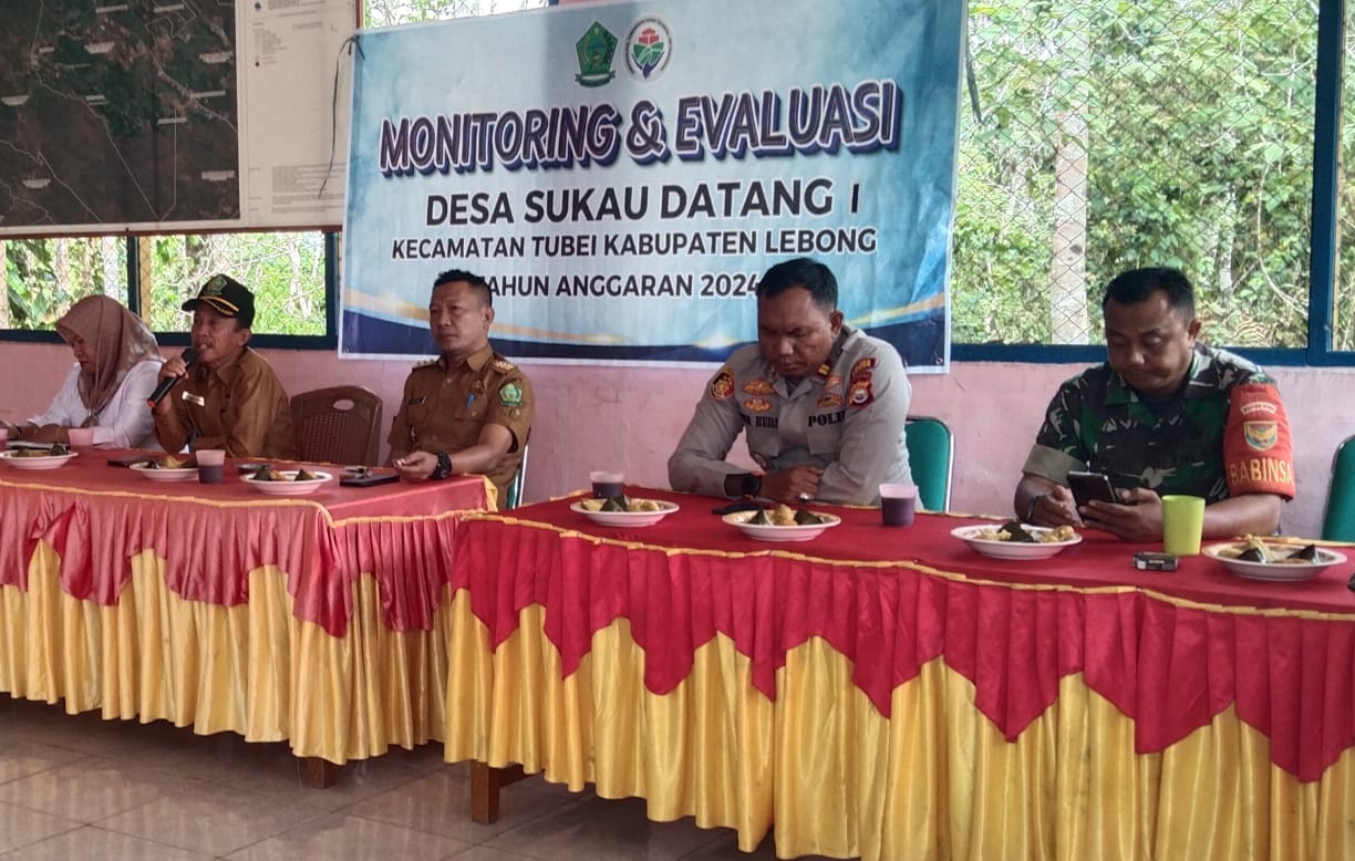 Realisasi APBDesa Tahap Pertama Desa Sukau Datang I, Dilakukan Monev
