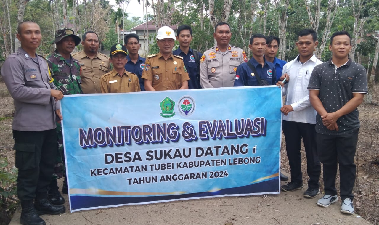 Realisasi APBDesa Tahap Pertama Desa Sukau Datang I, Dilakukan Monev